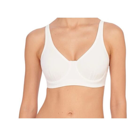Natori sports bra 731439 Convertible COOLMAX High Impact Performance white 32B - Picture 1 of 9